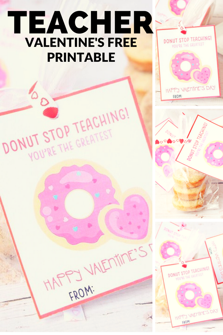 Valentine’s Cards + Treats for Teachers With FREE Printable! Six Time